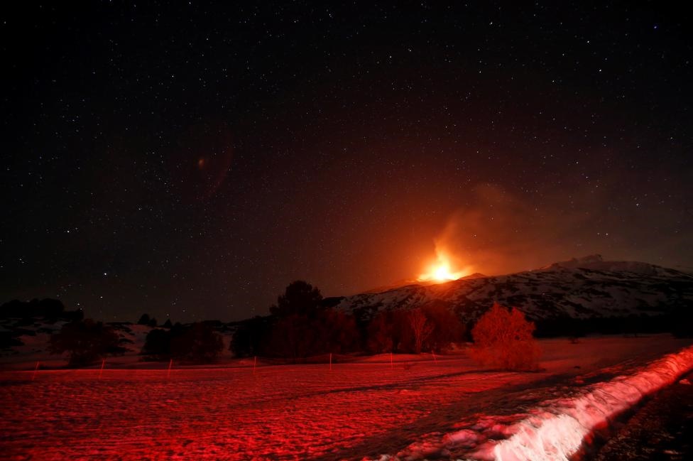 تصاویر | فوران فعال‌ترین آتشفشان اروپا در سیسیل